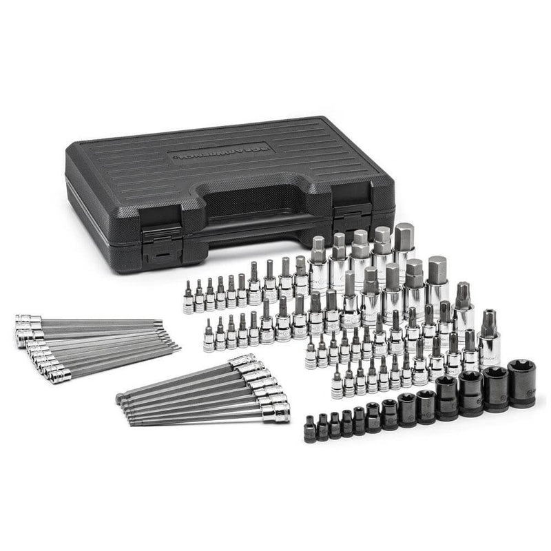 GEARWRENCH 84 Pieces SAE/Metric Master Hex and Torx Socket Bit Set 80742