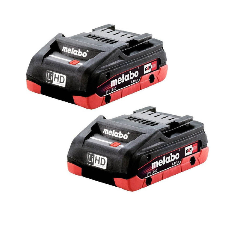 Metabo 18V 4.0 LiHD TP 4.0ah Battery Twin Pack (AU32102400)