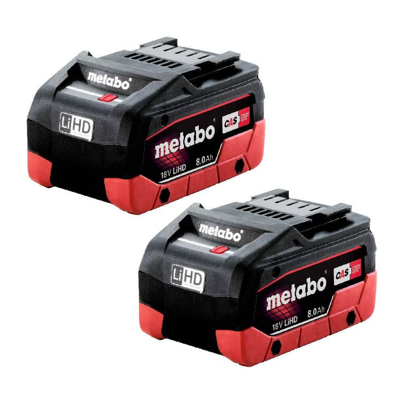 Metabo 18V Li-Ion LiHD Cordless 8.0Ah Battery Twin Pack  AU32102800