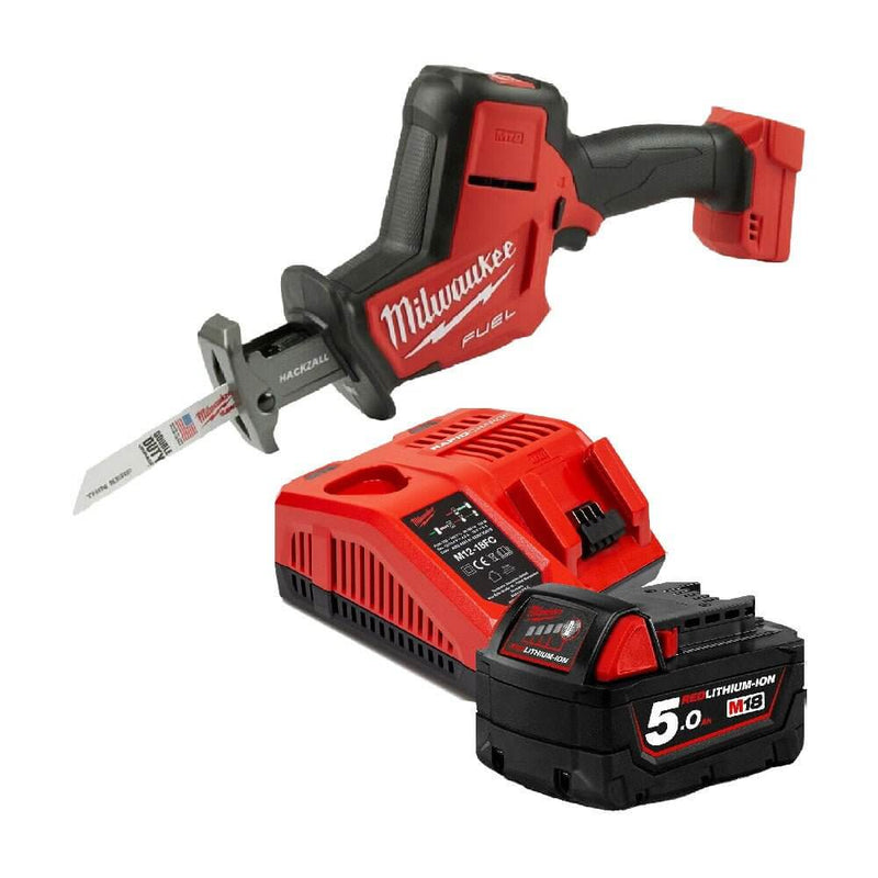 Milwaukee 18V 5.0Ah Hackzall Reciprocating Saw M18FHZ-501B - KIT